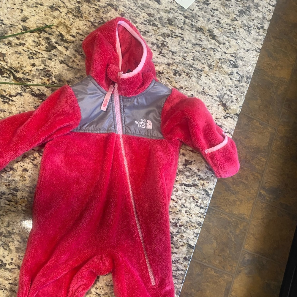 North Face infant fleece bunting
